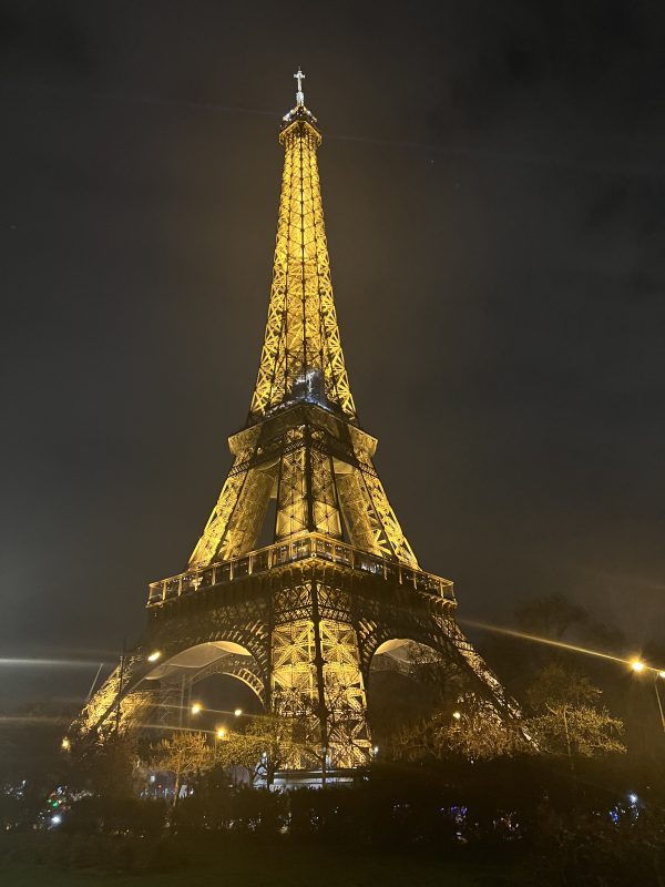 Paris Eiffel Tower at night