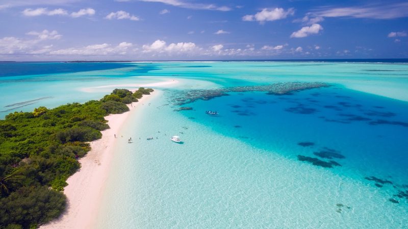 Beach with turquoise water