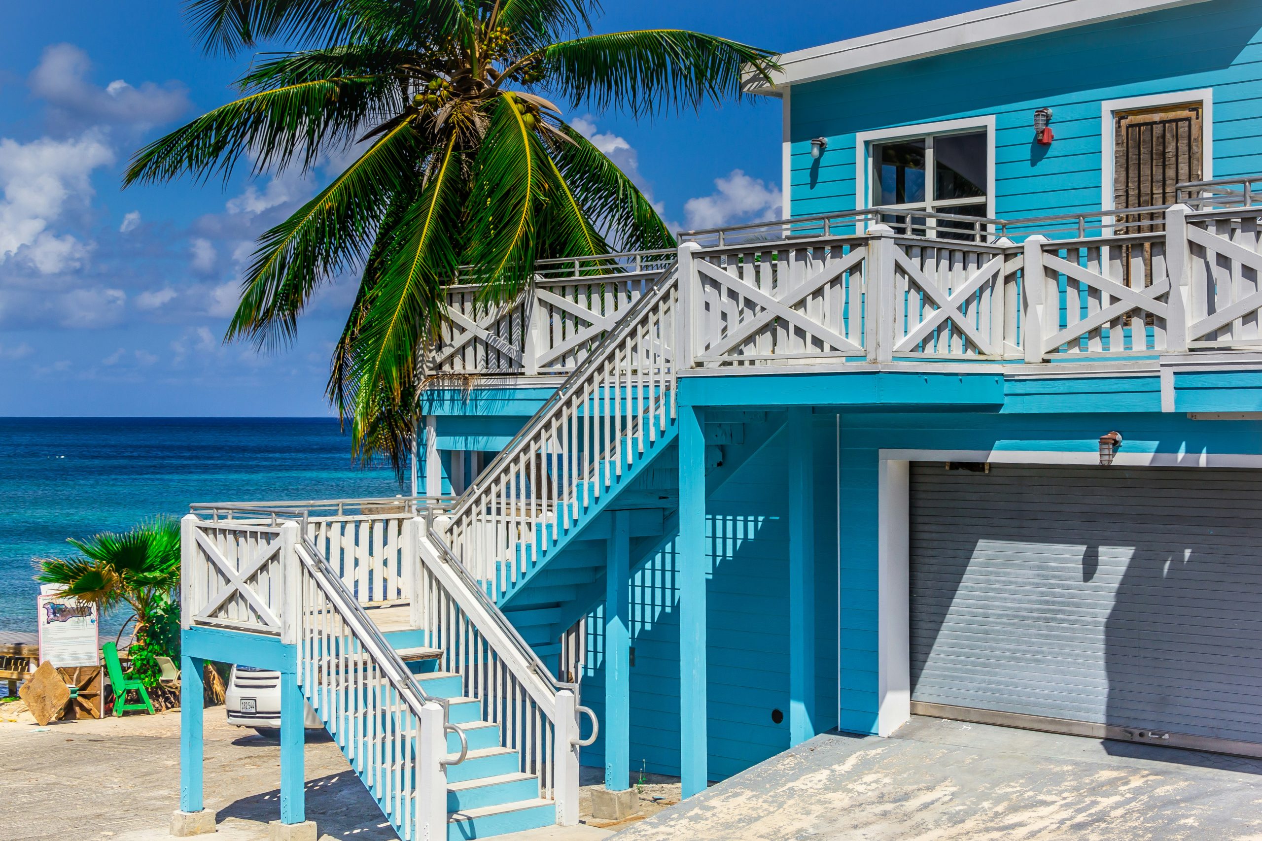 Beach house in a tropical location