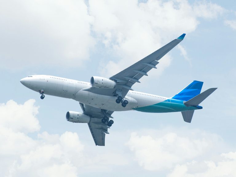 Airplane in the sky